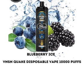 VNSN - QUACK 10000 PUFFS 5% (  BLUEBERRY ICE  )