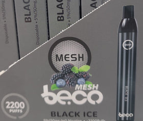 VAPTIO - MESH BECO 2200 PUFFS 5% ( BLACK ICE )