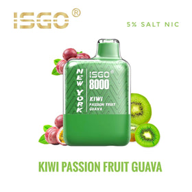 ISGO -  NEW YORK 5% 8000 PUFFS ( KIWI PASSION FRUIT GUAVA )