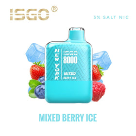 ISGO -  NEW YORK 5% 8000 PUFFS ( MIX BERRY ICE )