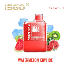 ISGO -  NEW YORK 5% 8000 PUFFS ( WATERMELON KIWI ICE )