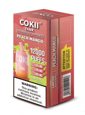 COKII  -  TANK 12000 PUFF 5% ( PEACH MANGO )