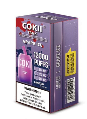 COKII  -  TANK 12000 PUFF 2% ( GRAPE ICE )