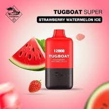 TUGBOAT - SUPER 12000 PUFFS 5% ( STRAWBERRY WATERMELON ICE )