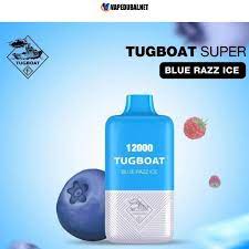 TUGBOAT - SUPER 12000 PUFFS 5% ( BLUE RAZZ ICE )