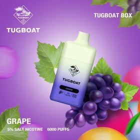 TUGBOAT - Box 6000 PUFFS 5% (  Grape )