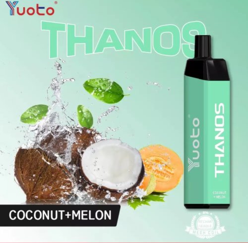 YUOTO -  THANOS 5% 5000 PUFFS (  COCONUT MELON ICE )