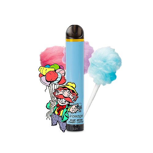 XTRA VOLTAGE - 1500 PUFFS 5% ( BLUE MOON COTTON CANDY )