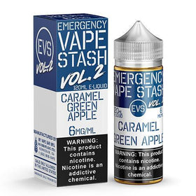 Ermergency VAPE STASH - Caramel Green Apple 120 ML ( 3 MG )