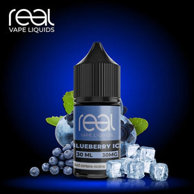 REAL - BLUEBERRY ICE SALTNIC ( 50 MG )