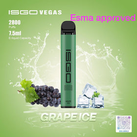 ISGO -  VEGAS 2% 2800 PUFFS ( GRAPE ICE )