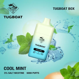 TUGBOAT - Box 6000 PUFFS 5% (  Cool mint )