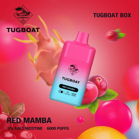 TUGBOAT - Box 6000 PUFFS 5% (  RED MAMABA )