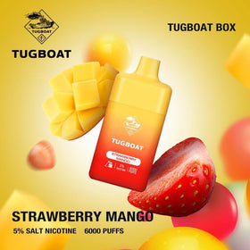 TUGBOAT - Box 6000 PUFFS 5% (  Strawberry Mango )