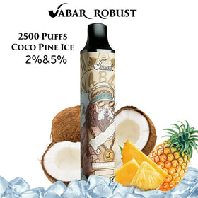 VABAR - ROBUST 2500 PUFFS 5% (COCOPINE ICE  )