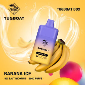 TUGBOAT - Box 6000 PUFFS 2% ( BANANA ICE )