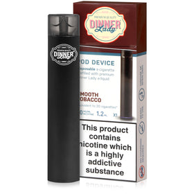 DINNER LADDY - DISPOSABLE POD DEVICE 400 PUFFS 3% ( SMOOTH TOBACCO )