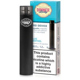 DINNER LADDY - DISPOSABLE POD DEVICE 400 PUFFS 3% ( BLUE MENTHOL )