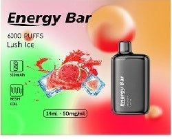 ENERGY BAR - 6000 PUFFS 5% ( LUSH ICE  )