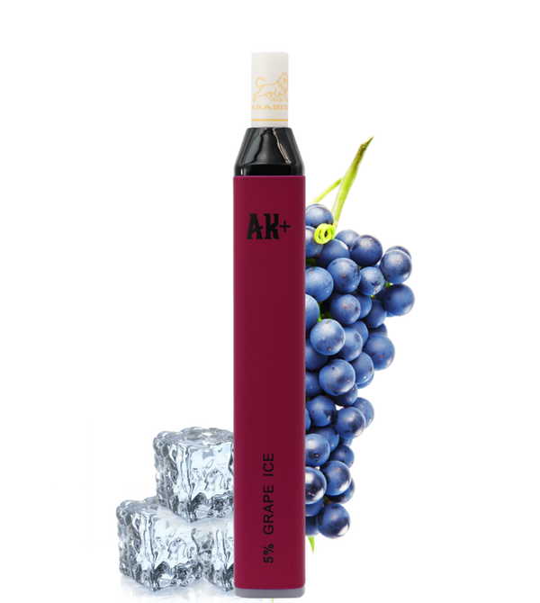 ARABISK  - AK+ 1000 PUFFS 5% MG ( GRAPE ICE  )