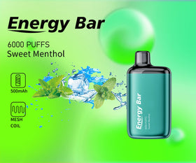 ENERGY BAR - 6000 PUFFS 5% ( SWEET MENTHOL )