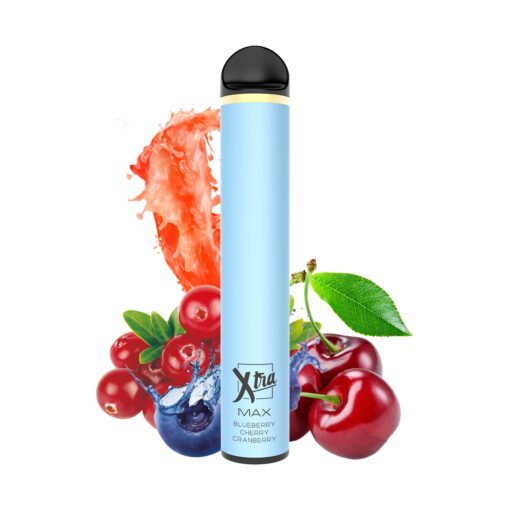 XTRA DISPOSABLE - MAX 2500 PUFFS 5% ( BLUEBERRY CHERRY CRANBERRY )