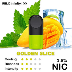 RELX - INFINITY PRO PODS ( GOLDEN SLICE ) 18 MG 2PC/PACK
