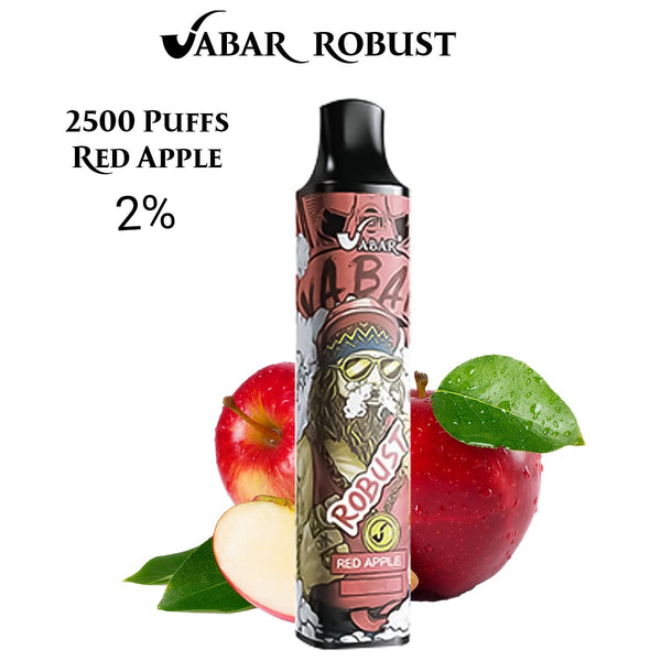 VABAR - ROBUST 2500 PUFFS 5% ( RED APPLE )
