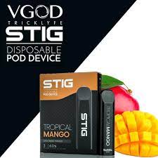VGOD - STIG DISPOSABLE 6%MG - 3PC/PACK ( TROPICAL MANGO )