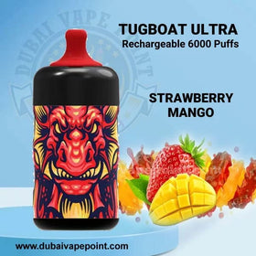 TUGBOAT - ULTRA Disposable 6000 PUFFS 5% ( strawberry mango )