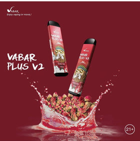 VABAR - PLUS V2 1000 PUFFS 5% ( ROSE TEA )