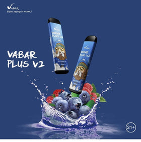VABAR - PLUS V2 1000 PUFFS 5% ( BLUEBERRY ICE  )