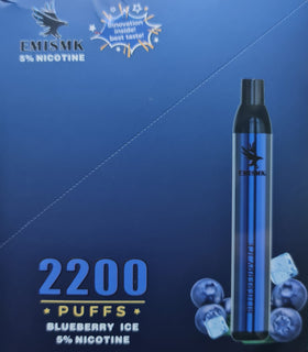 EMISMK - MESH BECO 2200 PUFFS 5% ( BLUEBERRY ICE )