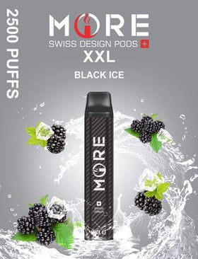 MORE VAPE - XXL 5% 2500 PUFFS ( BLACK ICE )