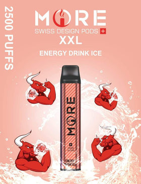 MORE VAPE - XXL 5% 2500 PUFFS ( ENERGY DRINK ICE )