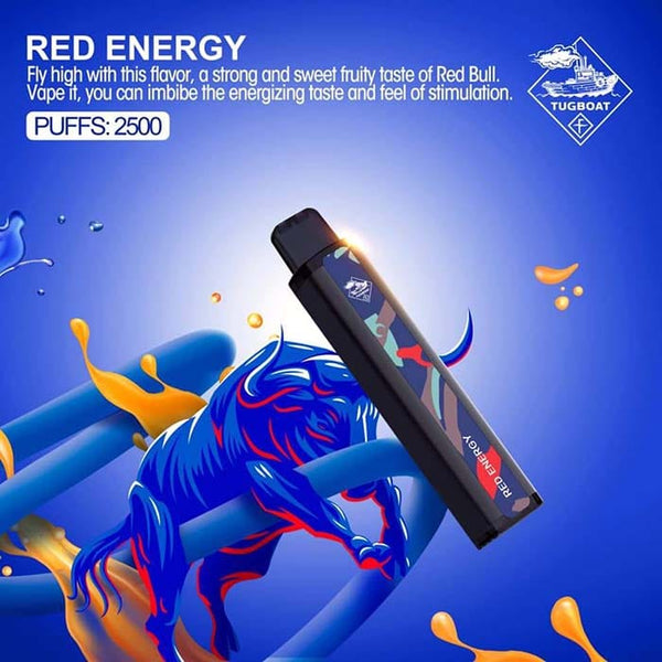 TUGBOAT XXL 2500 PUFF DISPOSABLIE 5% ( RED ENERGY  )