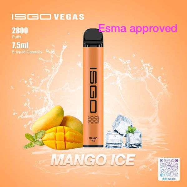 ISGO -  VEGAS 2% 2800 PUFFS ( MANGO ICE )