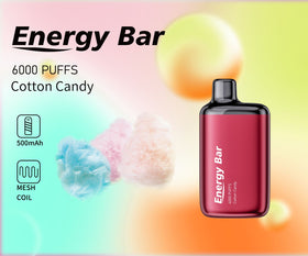 ENERGY BAR - 6000 PUFFS 5% ( COTTON CANDY )