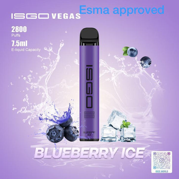 ISGO -  VEGAS 2% 2800 PUFFS ( BLUEBERRY ICE )