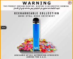 XTRA DISPOSABLE - RECHARGEABLE 1500 PUFFS 2% ( CANDY )