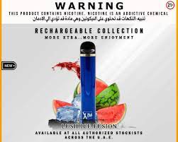 XTRA DISPOSABLE - RECHARGEABLE 1500 PUFFS 2% ( LUSH ICE FUSION )