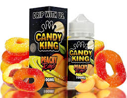 DROP WITH IT - CANDY KING - PEACHY RINGS 0MG