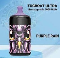 TUGBOAT - ULTRA Disposable 6000 PUFFS 5% ( PURPLE RAIN )