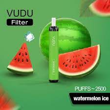 VUDU DISPOSABLE -  5% 2500 PUFFS WITH FILTER ( WATERMELON ICE )